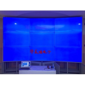 北京昌平某幼儿园LG55寸3.5mm3×3弧形电视墙安装
